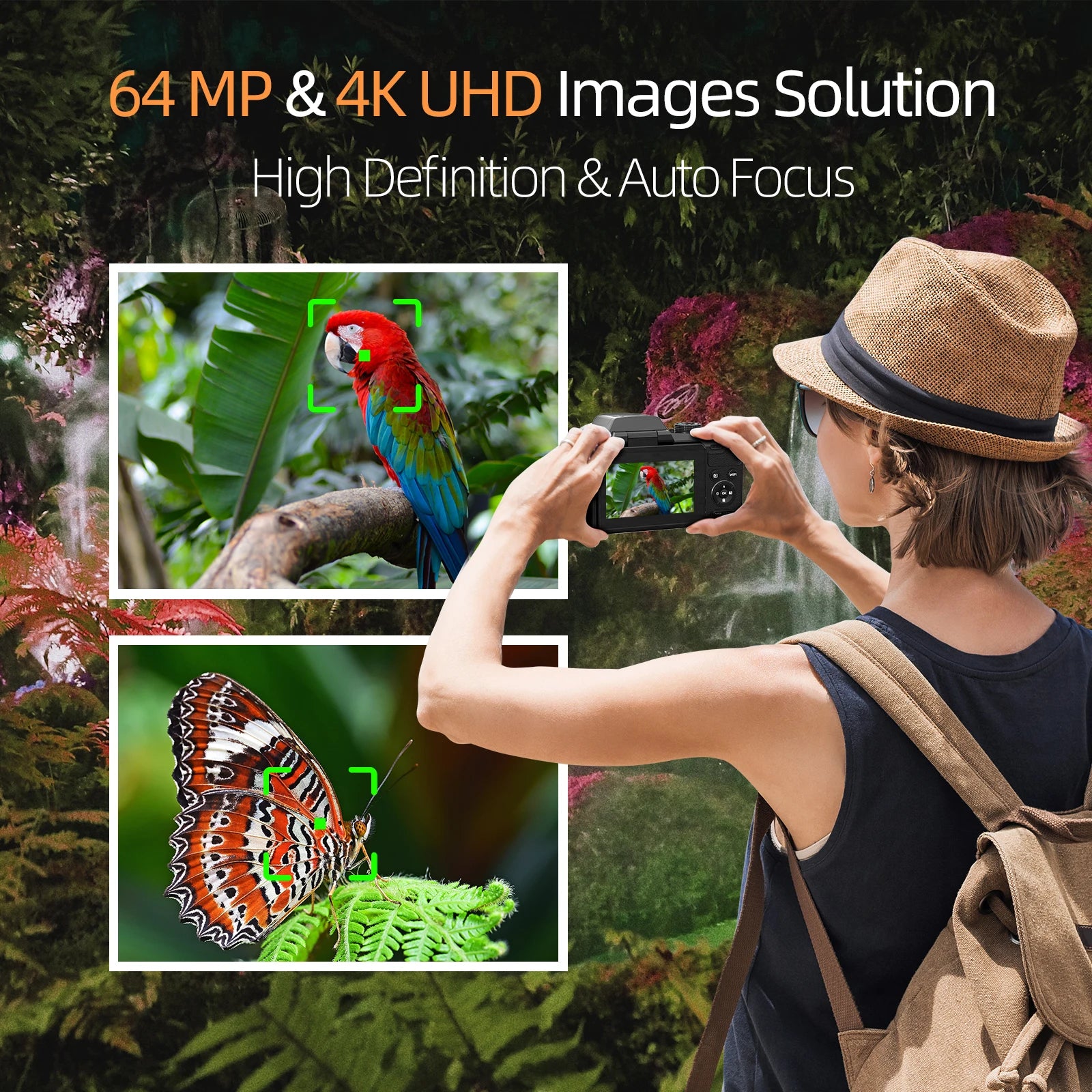 64MP Professional Digital Camera for Photography