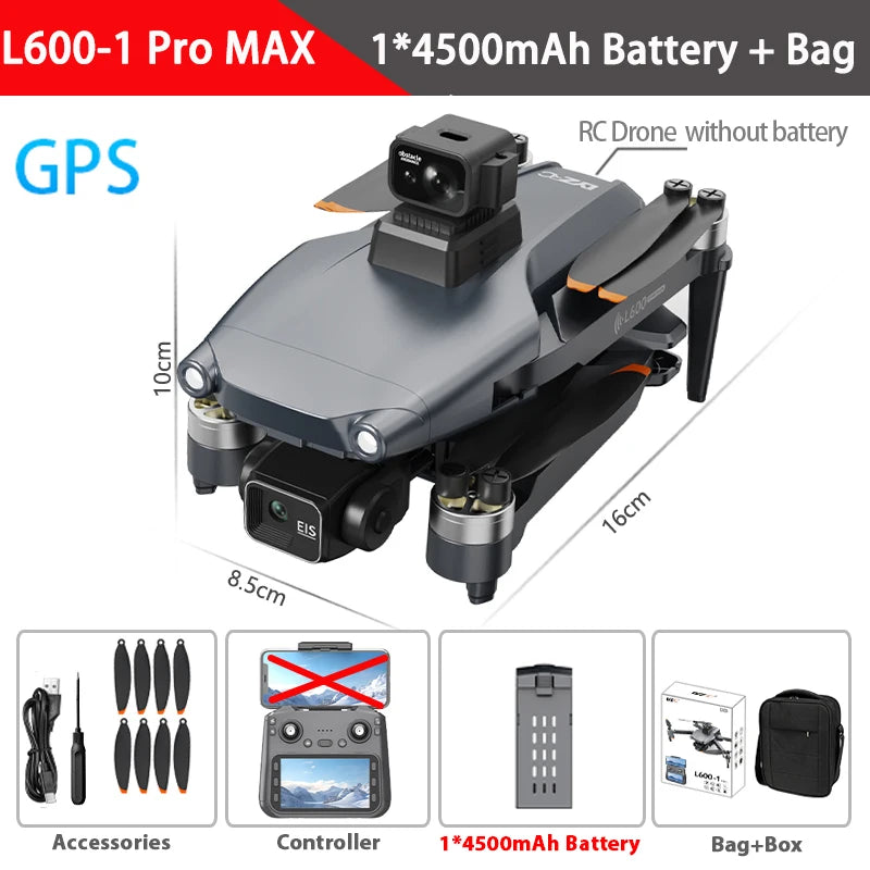 L600-1 Pro MAX 4K Professional Drone With HD Camera