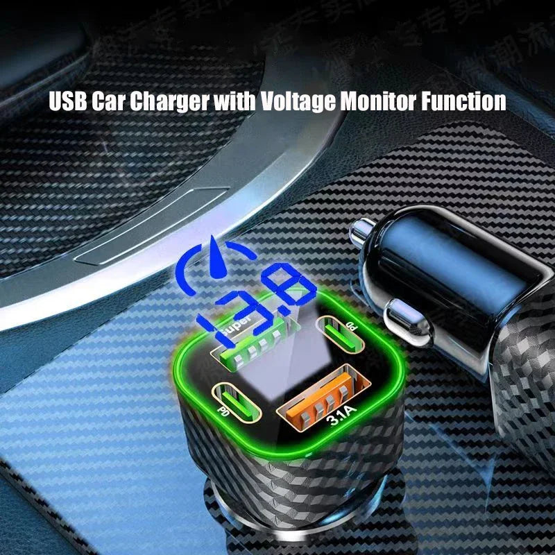 USB C Car Phone Charger Super Fast