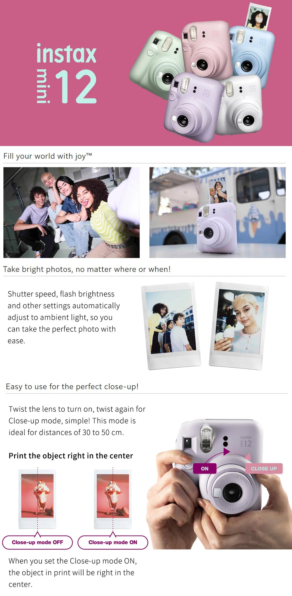 New Fujifilm Instax Mini Camera