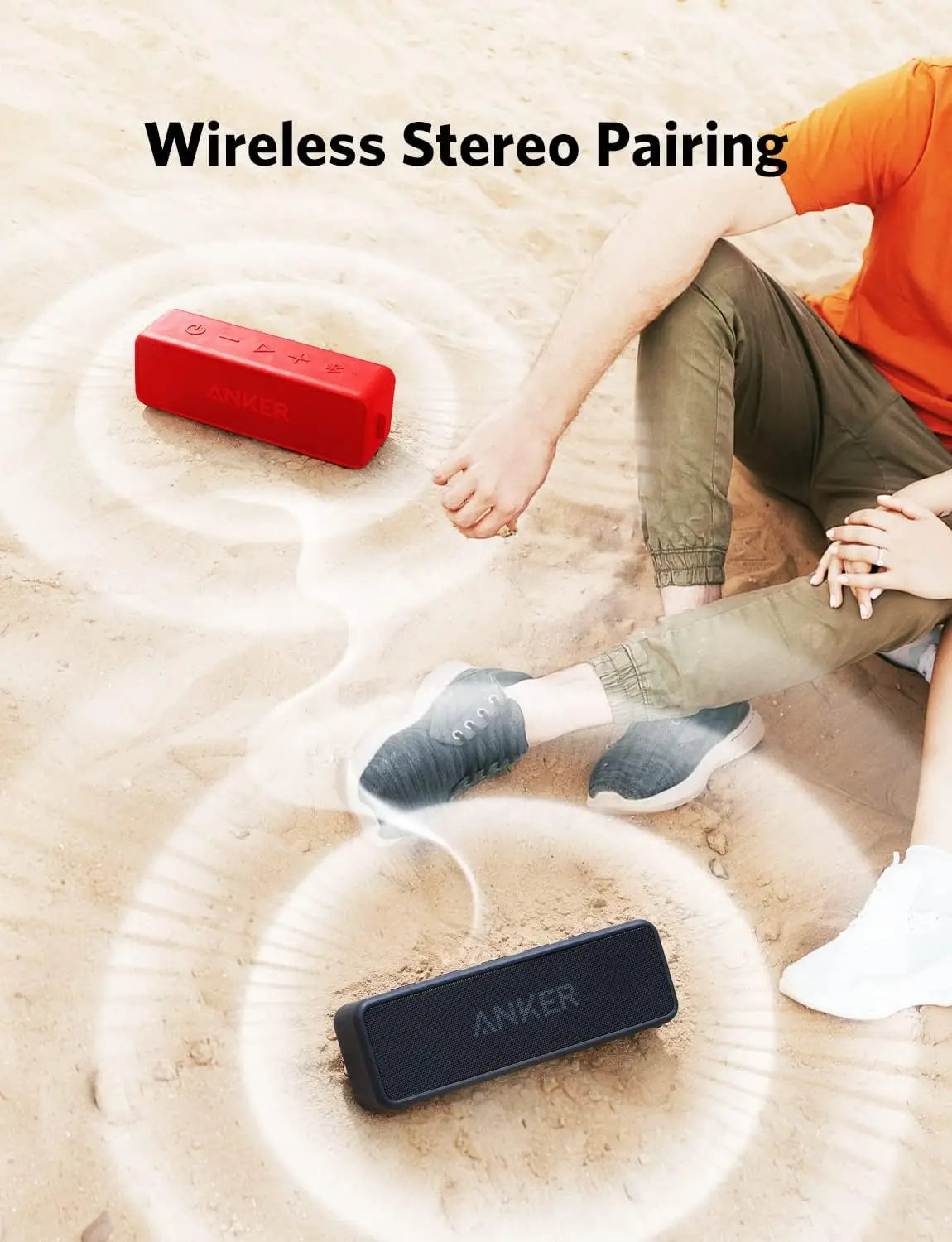 Anker Soundcore 2 Portable Bluetooth Speaker with Stereo Sound