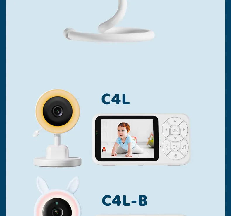 DANMINI RGB night light baby monitor with night vision
